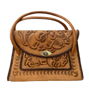Vintage Tooled Leather Handbag